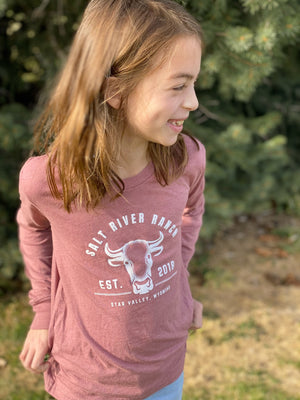 Children's SRR Long Sleeve Cow Tee